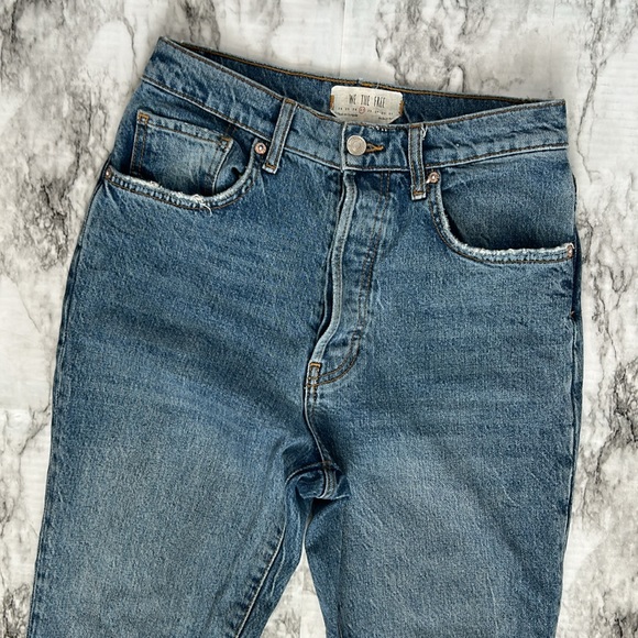 Free People We The Free | size 27 distressed skinny jeans high rise 5 button fly - Picture 4 of 16